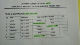 Besok Sore Pertandingan Pertama Angkasa Muda (Div 1 PSSI Gunungkidul)